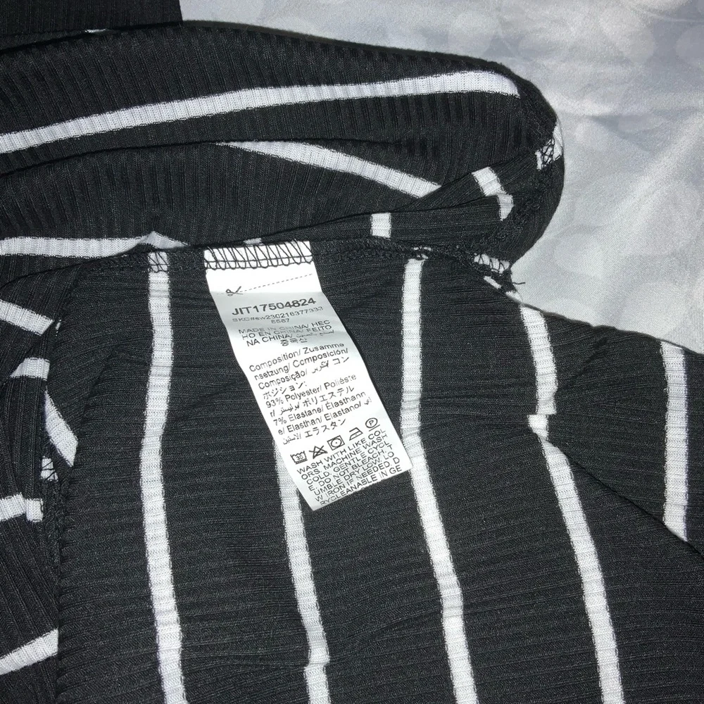 SHEIN Black and White Stripe  Dress Medium